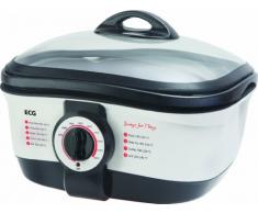 ECG MH 158 Multifunktionale Topf, 1500 W, 8 Funktionen, 2.9 l Kapazität, Temperatur von 80 bis 240° C, Schwarz-weiß
