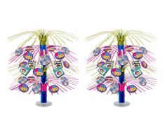 Beistle 53508 Tafelaufsatz I Love The 90s Cascade, 2-teilig, 45,7 cm, mehrfarbig