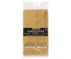 Amscan International Tisch, aus Kunststoff, gold