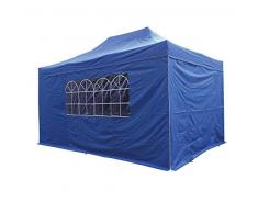 AirWave Pavillon Essential, Pop-Up-Unterstand mit Seitenwänden, wasserdicht, 3 x 4,5 m, Blau