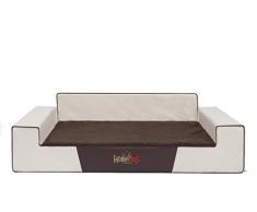 HobbyDog XL GLEBEZ4 Hundematratze XL (100X68cm) Glamour Exclusive Matratze (Beige), XL, Beige, 3.5 kg