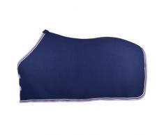PFIFF 101496 Pferde Polarfleece Decke Pauline, Fleecedecke Pferdedecke, Blau / Lila 165