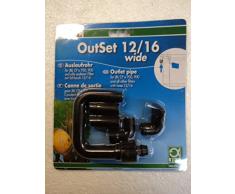 JBL OutSet wide 60155 Auslaufrohr Komplett-Set mit Breitstrahlrohr für Außenfilter von Aquarien