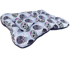 Camalaika Calaveras Bett für Haustiere, XL, Totenkopf