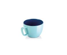Jumbo Tasse 590 ml Creme Shine, hellblau