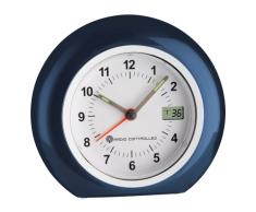 TFA Dostmann Analoger Funk-Wecker, mit digitaler Sekundenanzeige, Alarm mit Snooze-Funktion, höchste Genauigkeit