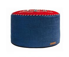 Croci Zylinder Hocker Vintage Sailor, 45 x 45 x 35 cm