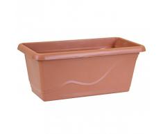 Gardenico Selbstbewässerung Blumenkasten Smart System Extra Line 40 cm, terrakotta/braun