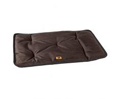 Ferplast Katzen- und Hundematte Jolly 85 in Braun – Wasserdichte Haustiermatte aus Spezial-Stoff für Transportbox, als Schutz für Kofferraum oder Hundehütten – Maße: 83 x 50 cm