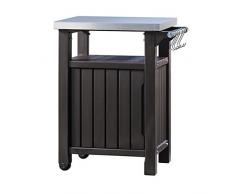 Keter Grill Beistelltisch, 1-türig, graphit, 54x70x90 cm, 6130