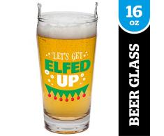 Big Mouth Toys BMBG-0008 Big Mouth Bierglas Elfed Up, Kunststoff