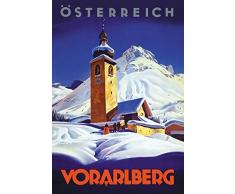 Schatzmix Österreich Voralberg Alpen Metal Sign deko Sign Garten Blech