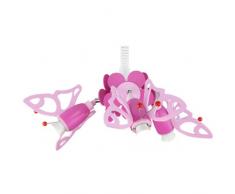 Elobra Kinderzimmerlampe Falter, Pendelleuchte, Holz rosa, 122884