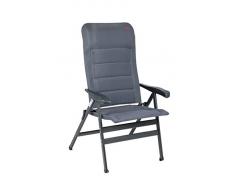 Crespo ap-238/86 XL Air Deluxe Camping Stuhl, grau, 72 x 78 x 120 cm