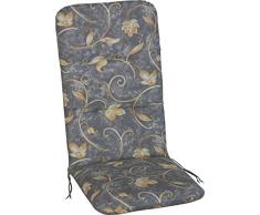 Angerer Sesselpolster hoch Design Mainz Stuhlaulfage, grau, 120 x 50 x 6 cm, 2103/011