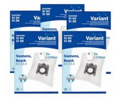 25 Staubsaugerbeutel SI08 Variant passend wie Swirl S67 + 10 Microfilter S67/v