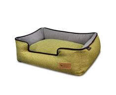 P.L.A.Y – Pet Lifestyle & You PY3011AXLF Lounge Bett Houndstooth, XL, gelb/braun