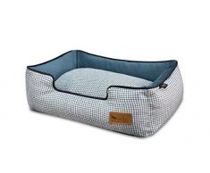 P.L.A.Y – Pet Lifestyle & You PY3011BMF Lounge Bett Houndstooth, M, blau/weiß