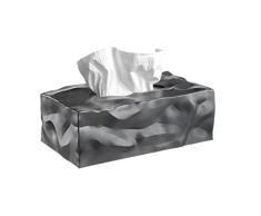 Essey Kosmetiktücher-Box Wipy Cube II, rechteckiger Taschentuchspender, Design Taschentuchbox, graphite