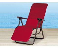 BEST Gartensessel Relaxliege Lugano (Farbe: bordeaux)