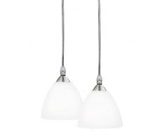 Nordlux Pendelleuchte Kreon 2-Kit 2 x 40W gebürstet Stahl IP20 G9 18263001