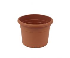greemotion Pflanzkübel Fiona, UV-Beständiger Blumentopf aus Kunststoff, Pflanzgefäß mit Bodenlöchern, Volumen ca. 26 l, ca. Ø 45 x H 31,5