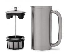 ESPRO French Press P7, Kaffee Stempelkanne mit Thermofunktion, Coffee-Maker, Kaffeezubereiter, 950ml, Edelstahl gebürstet