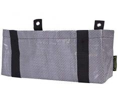 Zigg-Zagg Blumenampel gefäß Wandtopf Pflanztasche, 34 x 17 x 17 cm, schwarz