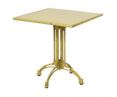 greemotion 427684 Bistro Tisch Brazil, Glasplatte 70 x 70 x 71 cm, eckig