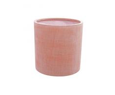 EUROPALMS Übertopf Terracotta-Optik rund 50x50cm | für Außenbereich geeignet | Glasfaser verstärkter Kunststoff