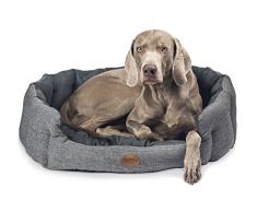 Nobby Komfort Bett oval JOSI grau L x B x H: 86 x 70 x 24 cm