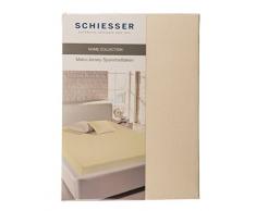 Schiesser Spannbettlaken, 100% Baumwolle, Beige, 100 x 200 cm