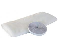 Windhager Fliegengitter Fly Stop elastic, Insektenschutzgewebe, elastisch, gute Durchsicht, Weiß, 130 x 150 cm, 03429