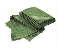 Rainexo Wetterschutzhülle Hochreißfest für 1 Gartenliege, 1.85 x 1.15 x 0.68 m, Grün, UV beständig 5 Jahre