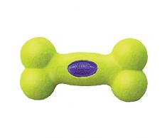 KONG – AirDog Squeaker Bone – Federndes Spielzeug aus Tennisballmaterial – Mittelgroße Hunde