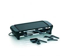 Kela 64002 Raclette mit Grillplatte, Aluguss antihaftbeschichtet, Für 8 Personen, 1000 W, 230 V, Chalet