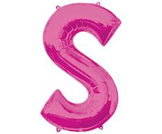 Anagram Folienballon 35438 Buchstabe S, 86,4 cm Pink