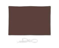 Relaxdays, braun Sonnensegel rechteckig, wasserabweisend, UV-beständig, mit Spannseilen, Terrasse, Balkon, BxT: 3 x 4 m