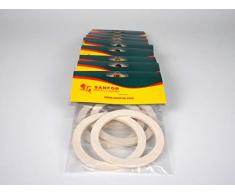 Sanfor 80252 Box 100 Blister 2 Dichtungen Kaffeemaschine 9 Tassen Packung 10 Stück, Kautschuk, Weiß