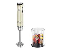 Russell Hobbs Stabmixer Retro creme, 700W, Infinity-Mix-Technologie, Messbecher + Deckel, BPA-frei, spülmaschinenfest, Zerkleinerer, Pürierstab Smoothie, Suppen, Joghurt, Saucen, Babynahrung, 25232-56