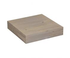 WAGNER Pflanzenroller Vintage 30 x 30 cm I Pflanzenroller für Innenbereich, Trendfarbe Taupe I Blumenroller aus FSC-Massivholz I Kübelroller aus Holz I Tragkraft 100 kg I Made in EU – 20006201