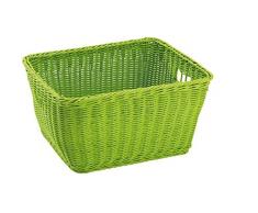 King Home C1567098/C Korb Joy aus synthetischem Vimini grün 40X34,5X22H