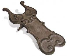 Esschert Design Stiefelknecht im Landhaus Stil aus rötlichem Gusseisen, ca. 8 cm x 40 cm x 10 cm