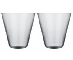 Iittala Kartio Trinkgläser, Grau, 2 Stück