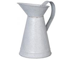 Esschert Design Schnabelkanne, Wasserkanne in grau aus verzinktem Metall, ca. 19 cm x 12 cm x 20 cm