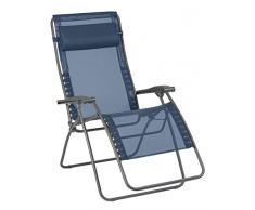 Lafuma Großer Relax-Liegestuhl, Klappbar und verstellbar, RSXA Clip XL, Batyline, Blau, LFM2040-8547