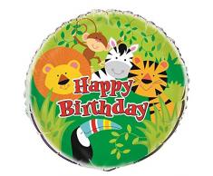 Animal Safari Folienballon 18 mehrfarbig