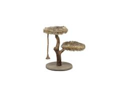 Designed by Lotte 408865 Dbl Kratzbaum Holz Aviva, 50 x 50 x 68 cm
