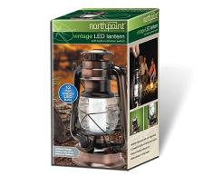 Northpoint Vintage Stil 12 LED Laterne, Kupfer