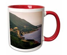 3dRose 135338_5 Mug Becher, keramik, rot/weiß